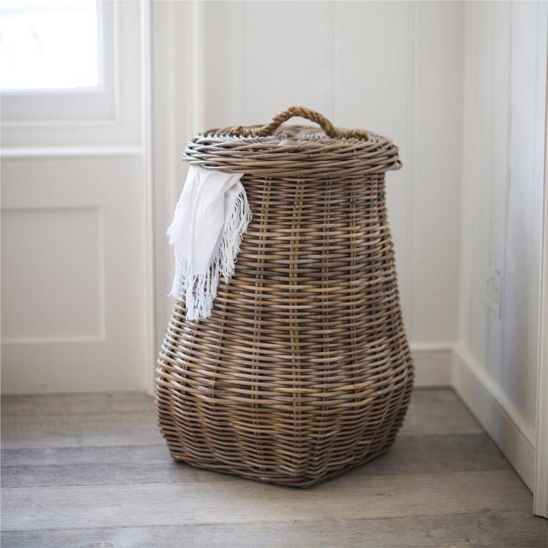 Bembridge Laundry Basket - Rattan - Duck Barn Interiors