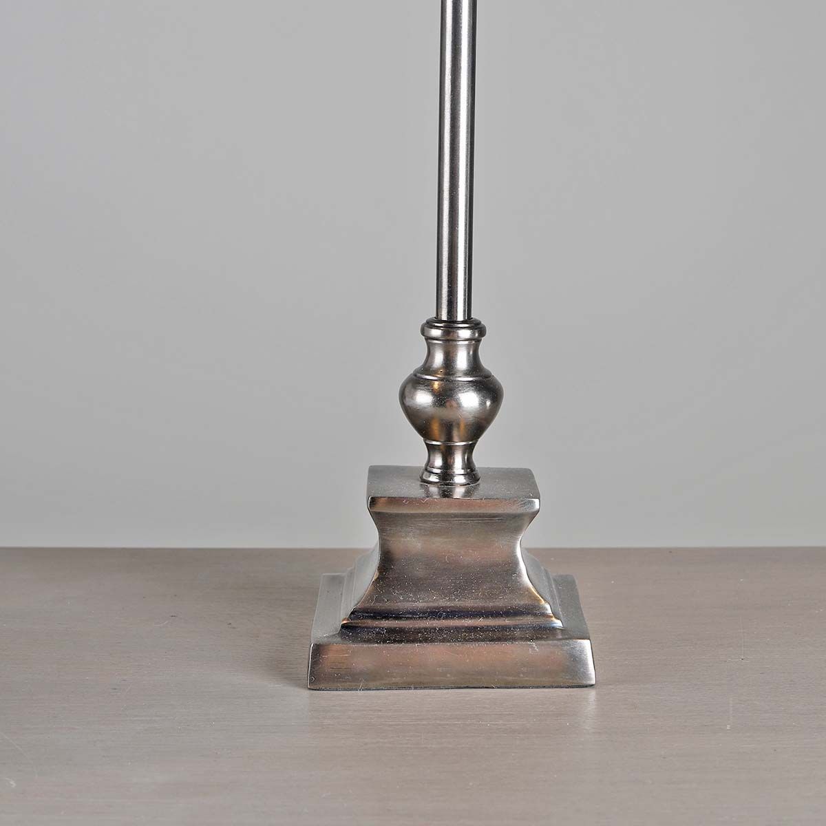 Biggie Best Pires Antique Nickel Table Lamp with Shade - Duck Barn Interiors