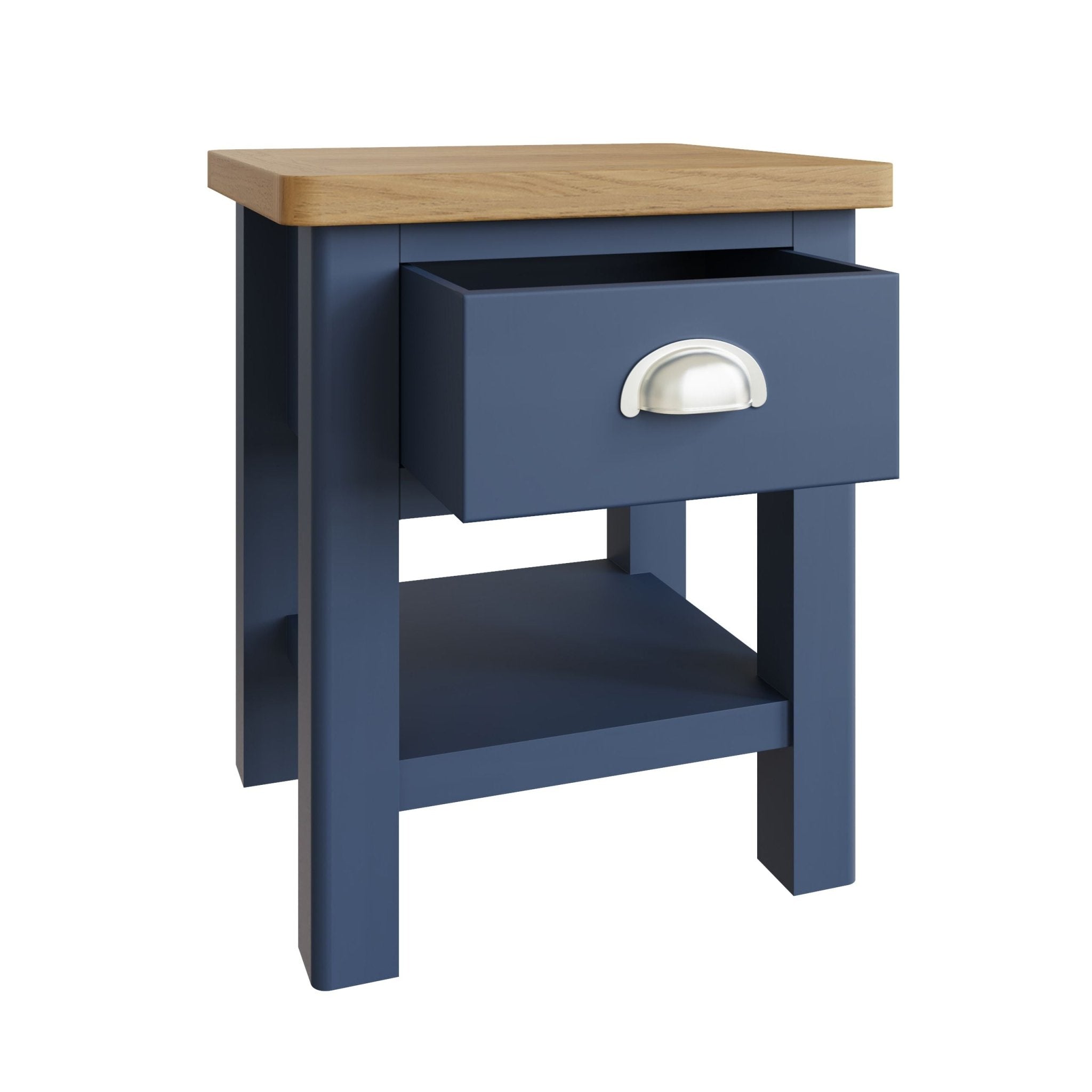 Bluebell Wood Painted 1 Drawer Side Table - Duck Barn Interiors
