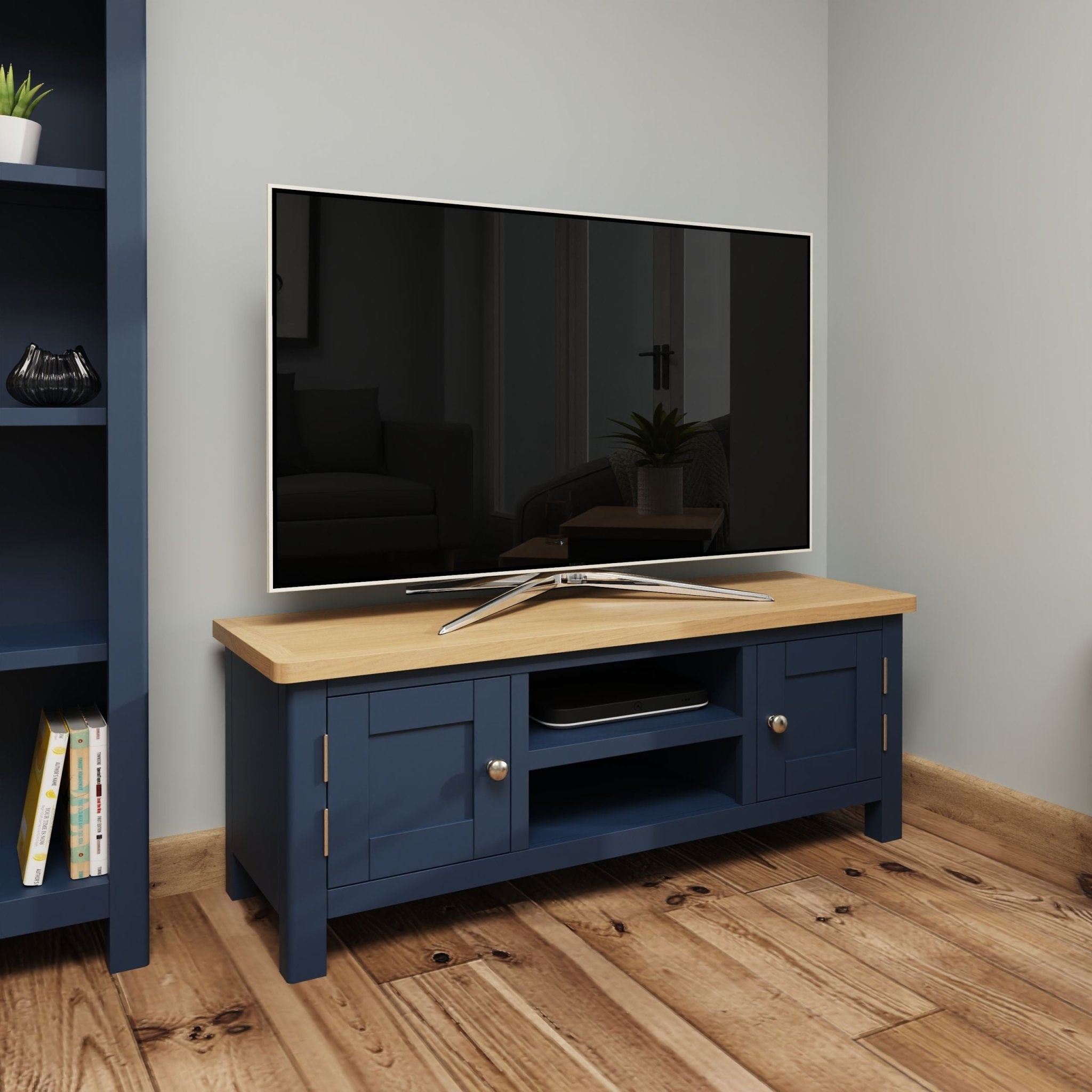 Bluebell Wood Painted Large TV Unit - Duck Barn Interiors