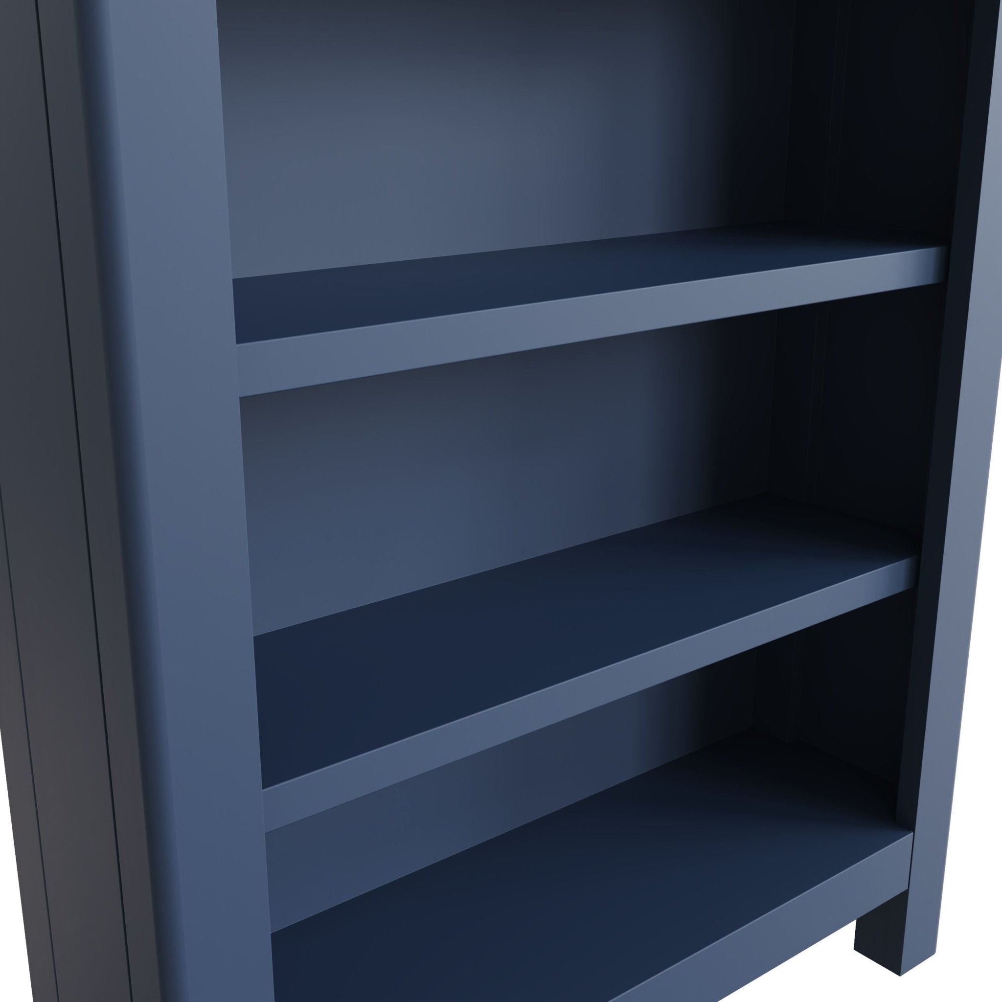 Bluebell Wood Painted Small Wide Bookcase - Duck Barn Interiors
