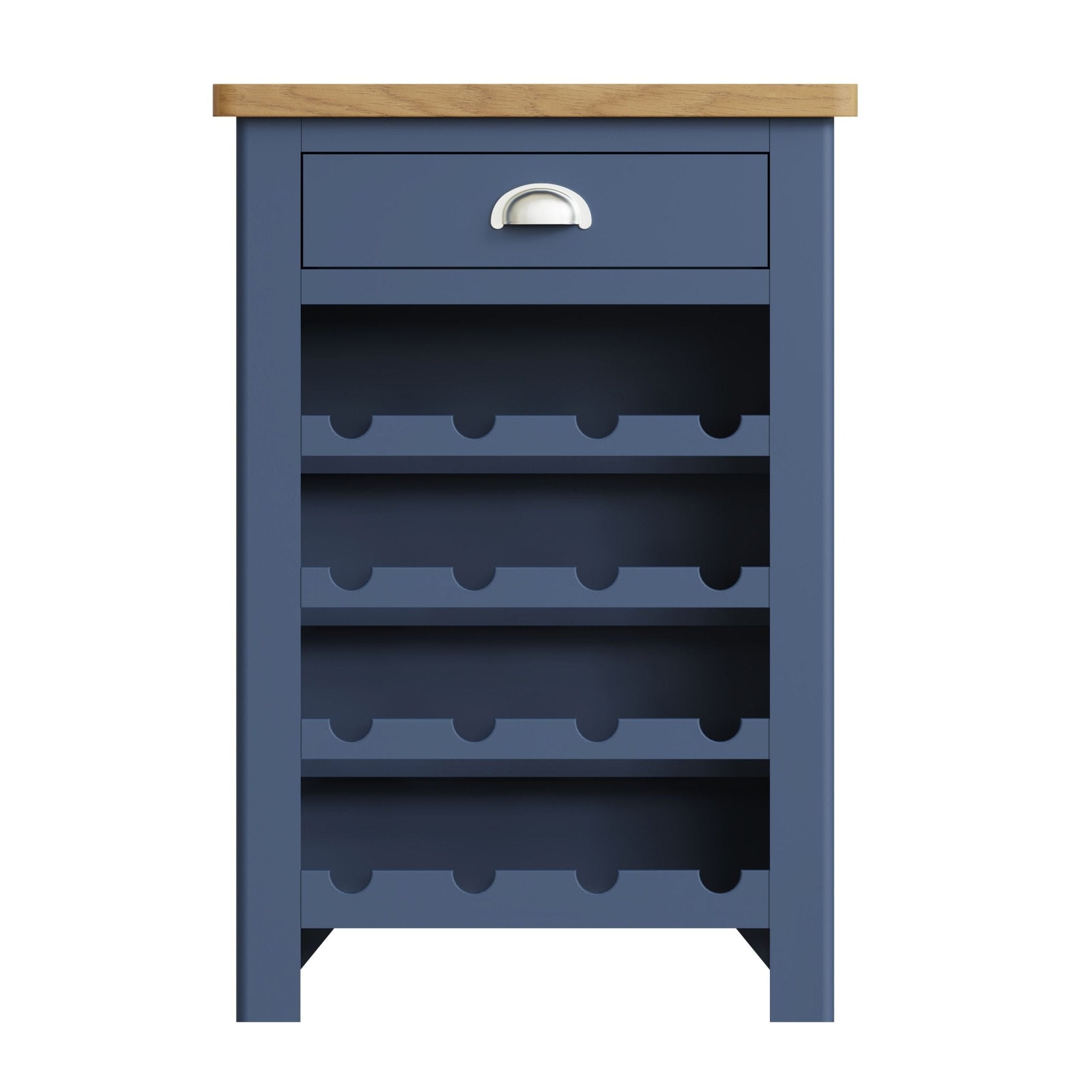 Bluebell Wood Painted Wine Cabinet - Duck Barn Interiors