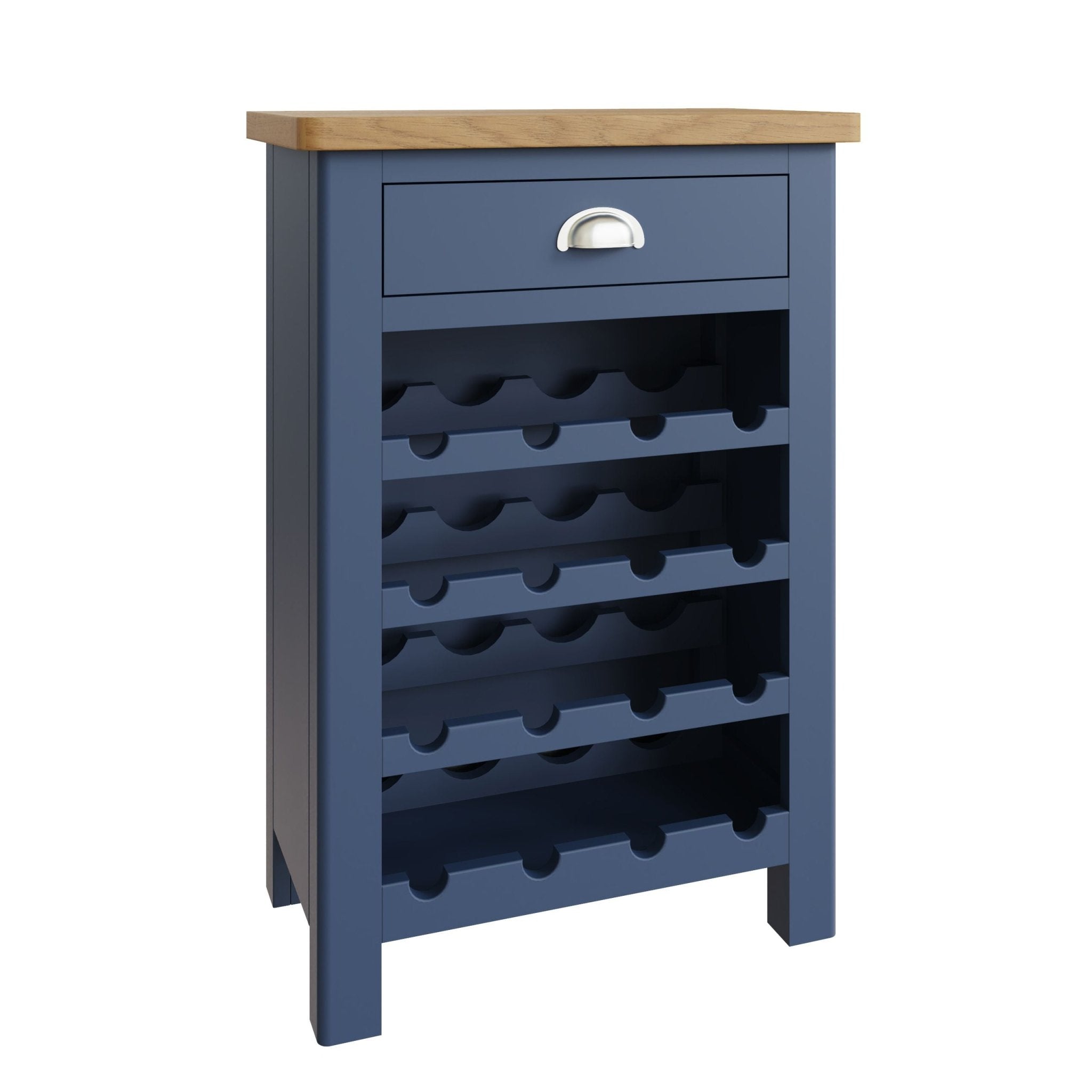 Bluebell Wood Painted Wine Cabinet - Duck Barn Interiors