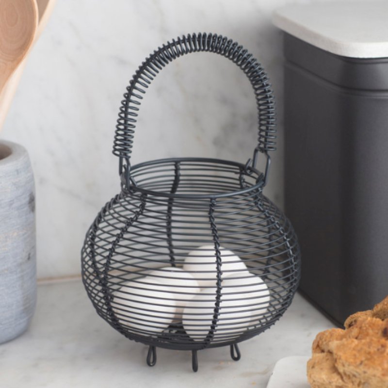 Brompton Egg Basket - Carbon - Duck Barn Interiors