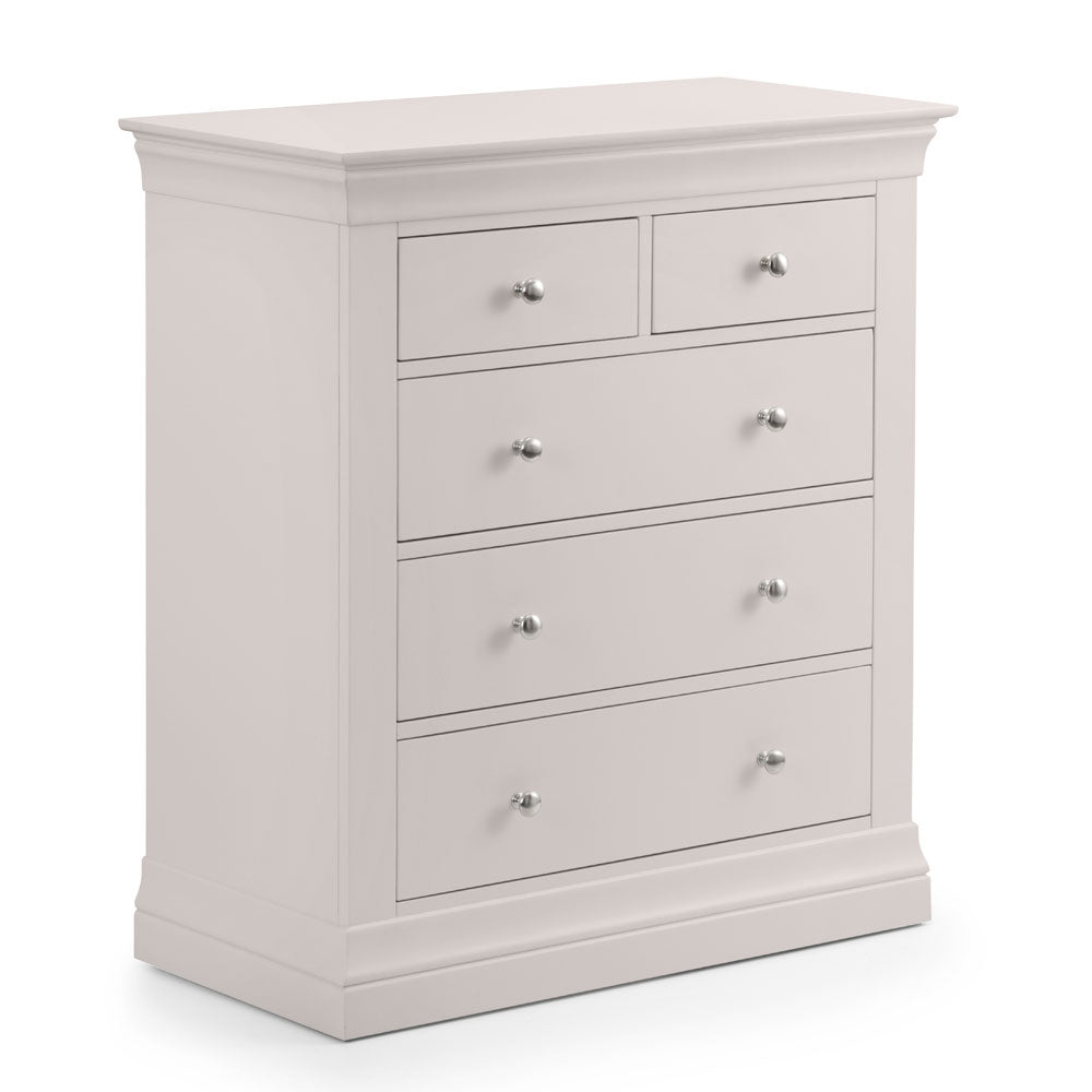 Clermont 2 Over 3 Chest of Drawers - Light Grey - Duck Barn Interiors