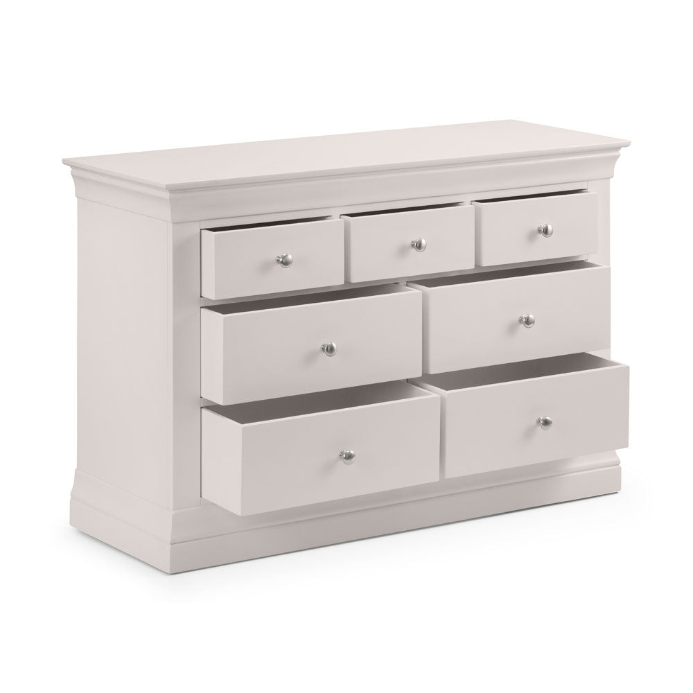 Clermont 3 Over 4 Chest of Drawers - Light Grey - Duck Barn Interiors