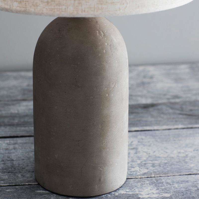 Concrete Millbank Bullet Table Lamp - Duck Barn Interiors