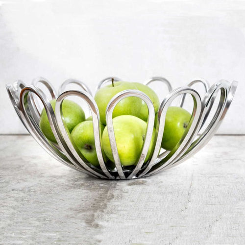 Daisy Stainless Steel Fruit Bowl - Medium