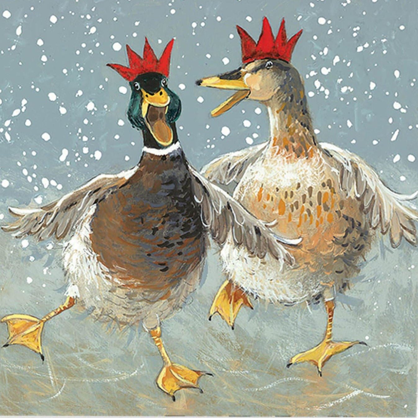 Dancing On Ice Christmas Cards - Pack of 6 - Duck Barn Interiors