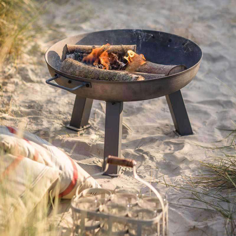 Foscot Raw Metal Fire Pit - Small1 - Duck Barn Interiors