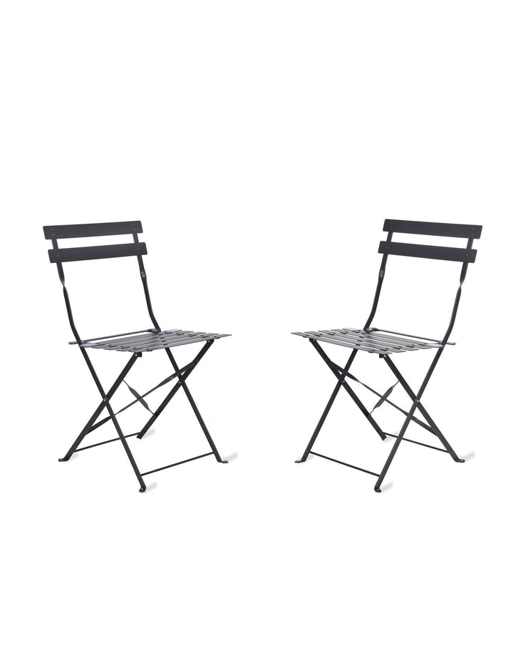 Rive Droite Garden Bistro Chairs in Carbon - Set of 22 - Duck Barn Interiors