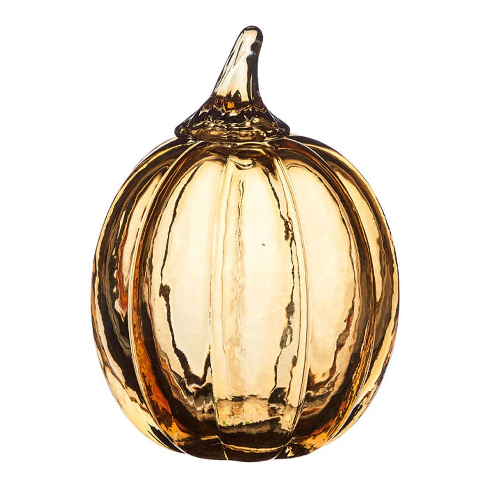 Glass Pumpkins - Honey & Amber (2 Sizes) - Duck Barn Interiors