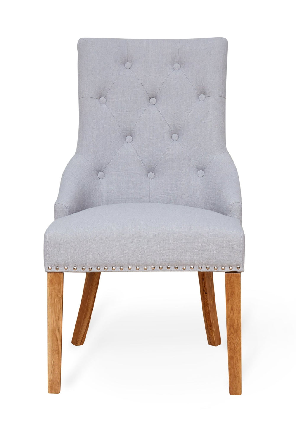 Grey Oak Accent Upholstered Dining Chair (Pair)6 - Duck Barn Interiors