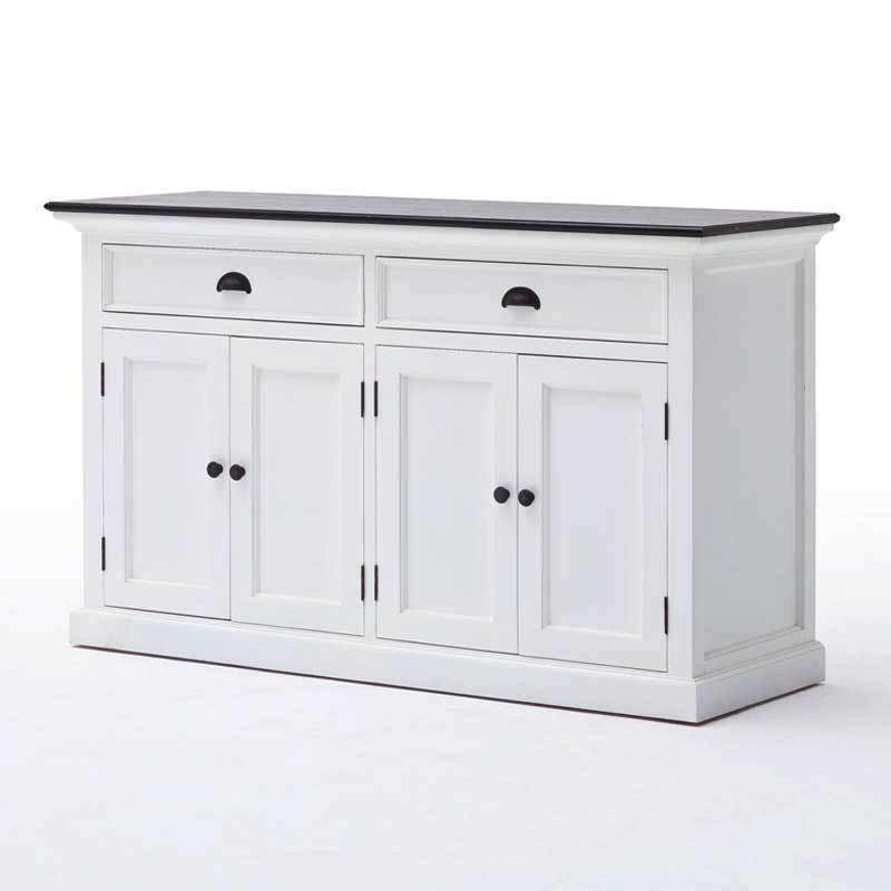 Halifax Contrast White Painted Large Buffet Sideboard - Duck Barn Interiors