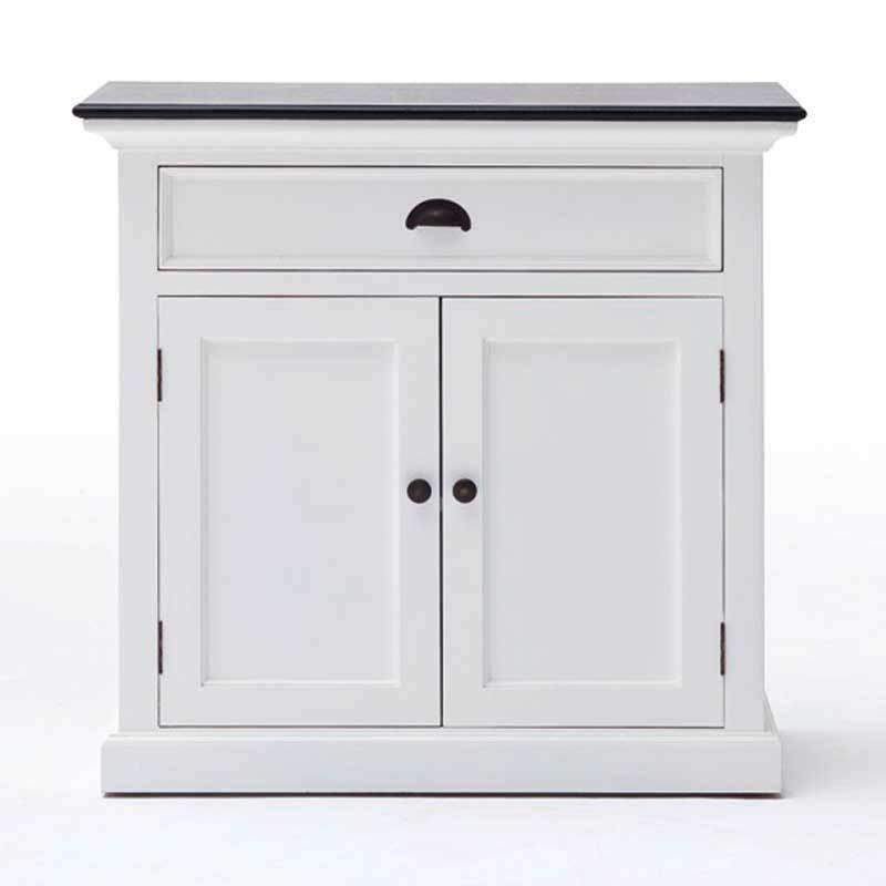 Halifax Contrast White Painted Small Sideboard - Duck Barn Interiors