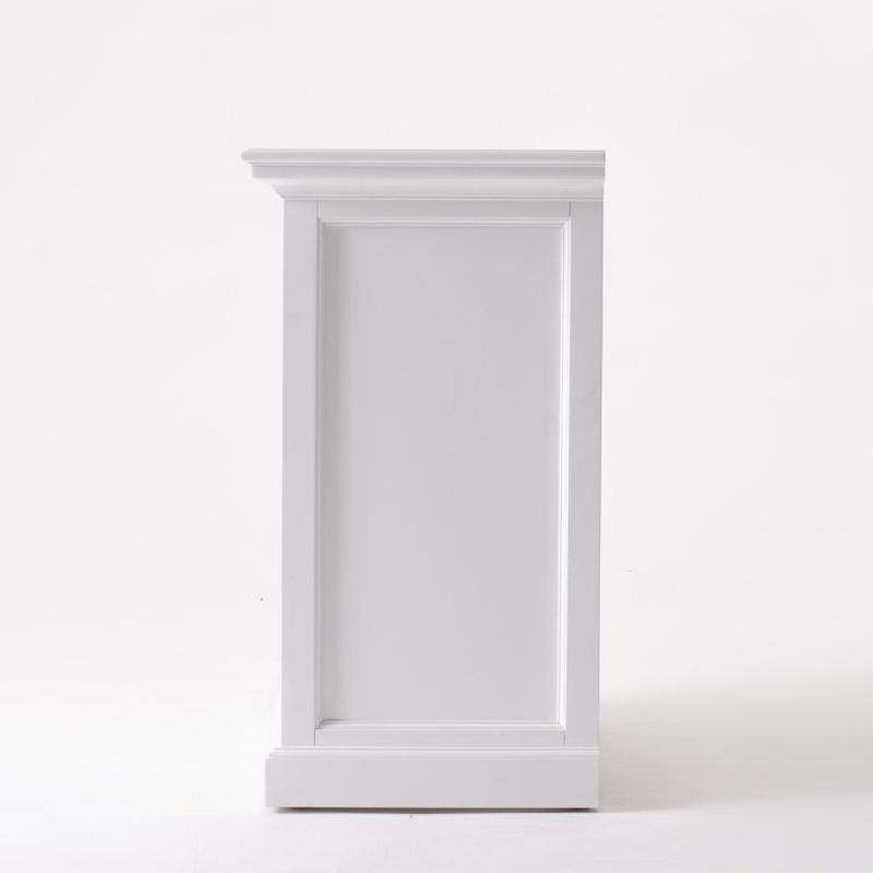 Halifax Grand White Painted Bedside Table with Dividers - Duck Barn Interiors
