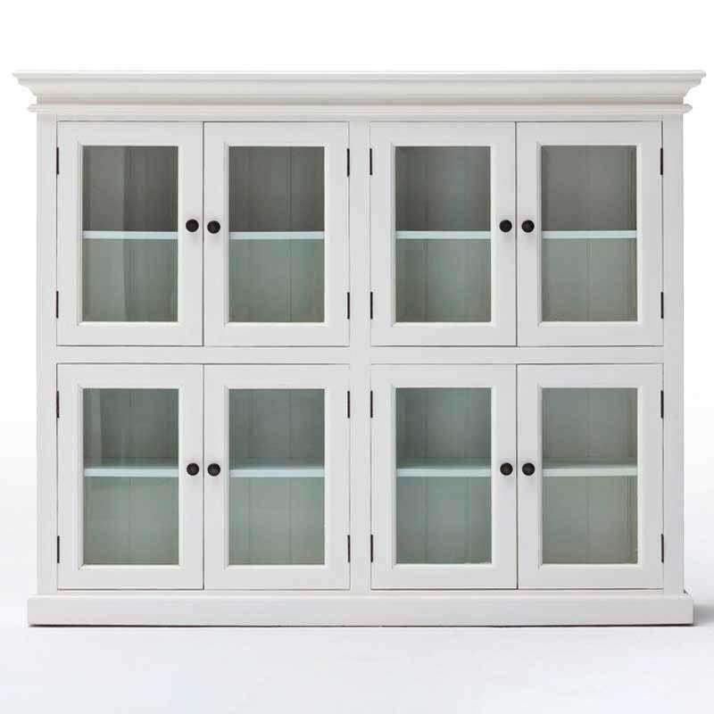 Halifax White Painted 8 Door Pantry Cabinet - Duck Barn Interiors