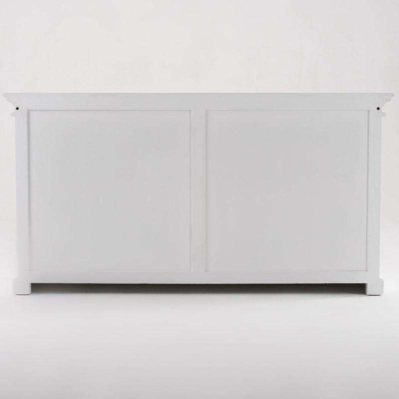Halifax White Painted Display Buffet with 4 Glass Doors - Duck Barn Interiors
