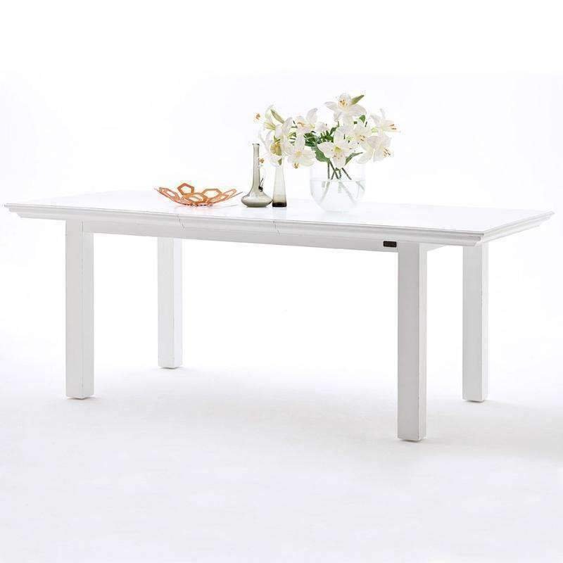 Halifax White Painted Extending Dining Table - Duck Barn Interiors