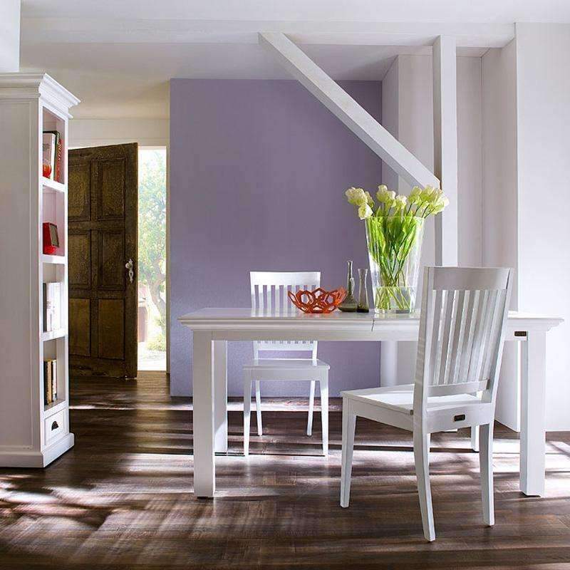 Halifax White Painted Extending Dining Table - Duck Barn Interiors