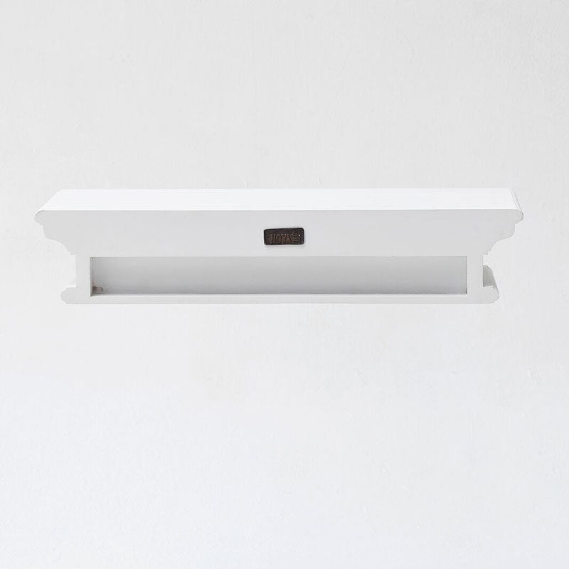 Halifax White Painted Floating Wall Shelf (3 Sizes) - Duck Barn Interiors