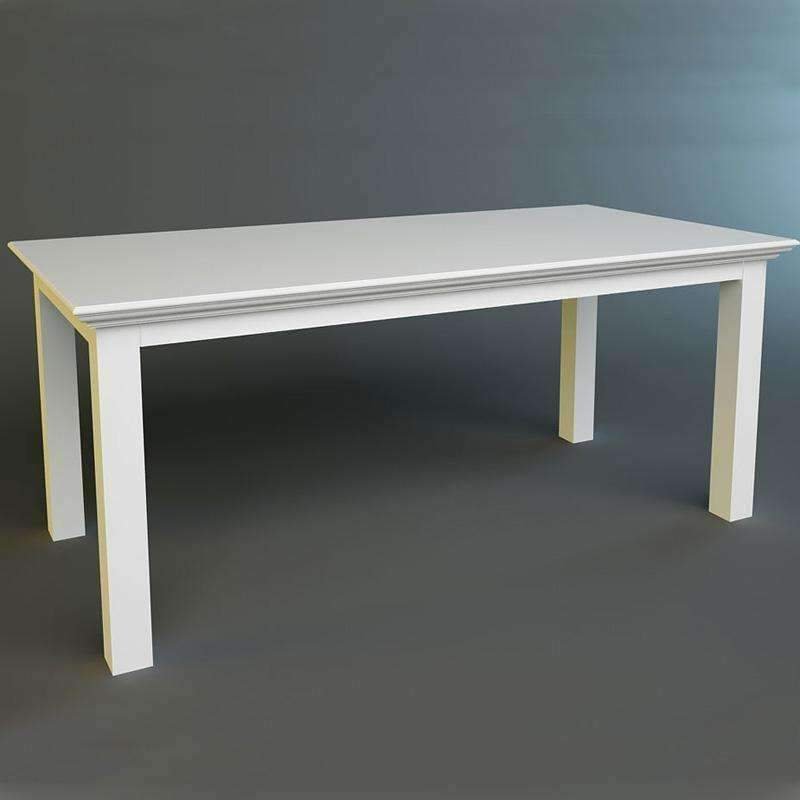 Halifax White Painted Rectangular Dining Table Extra Large - Duck Barn Interiors