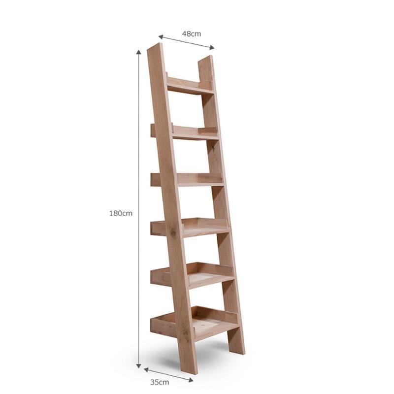 Hambledon Shelf Ladder Small - Raw Oak - Duck Barn Interiors