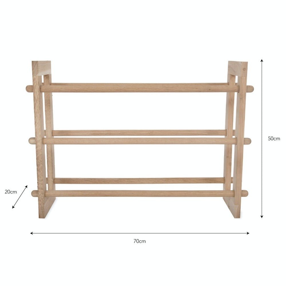 Hampton Style Shoe Rack Hambledon Wooden Shoe Rack – Duck Barn Interiors
