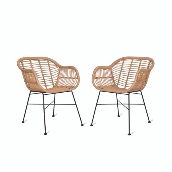 Hampstead Natural Chairs - Set of 2 - Duck Barn Interiors