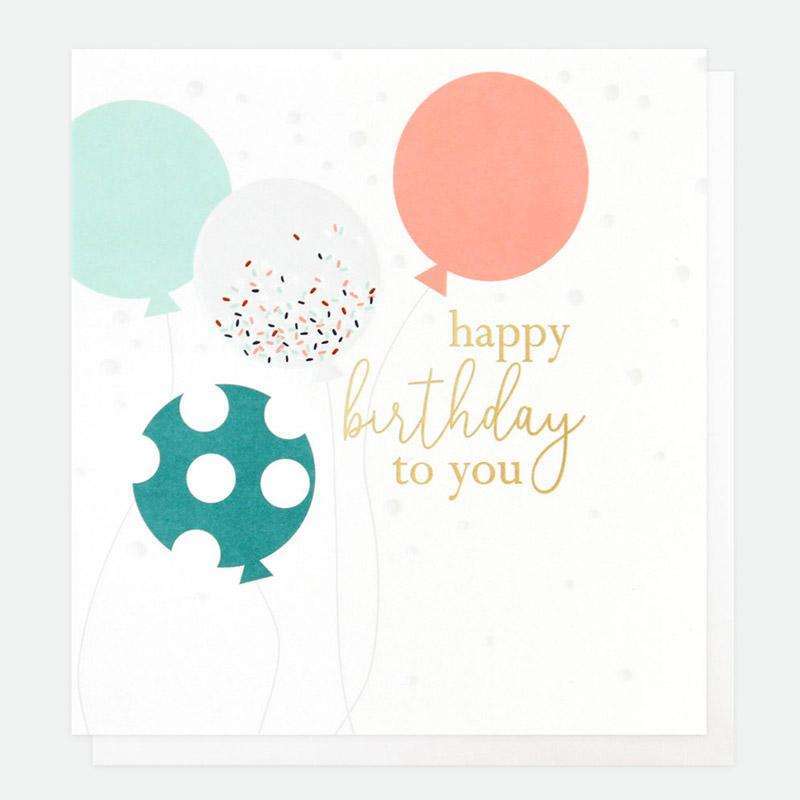 Happy Birthday To You Balloons Card - Duck Barn Interiors