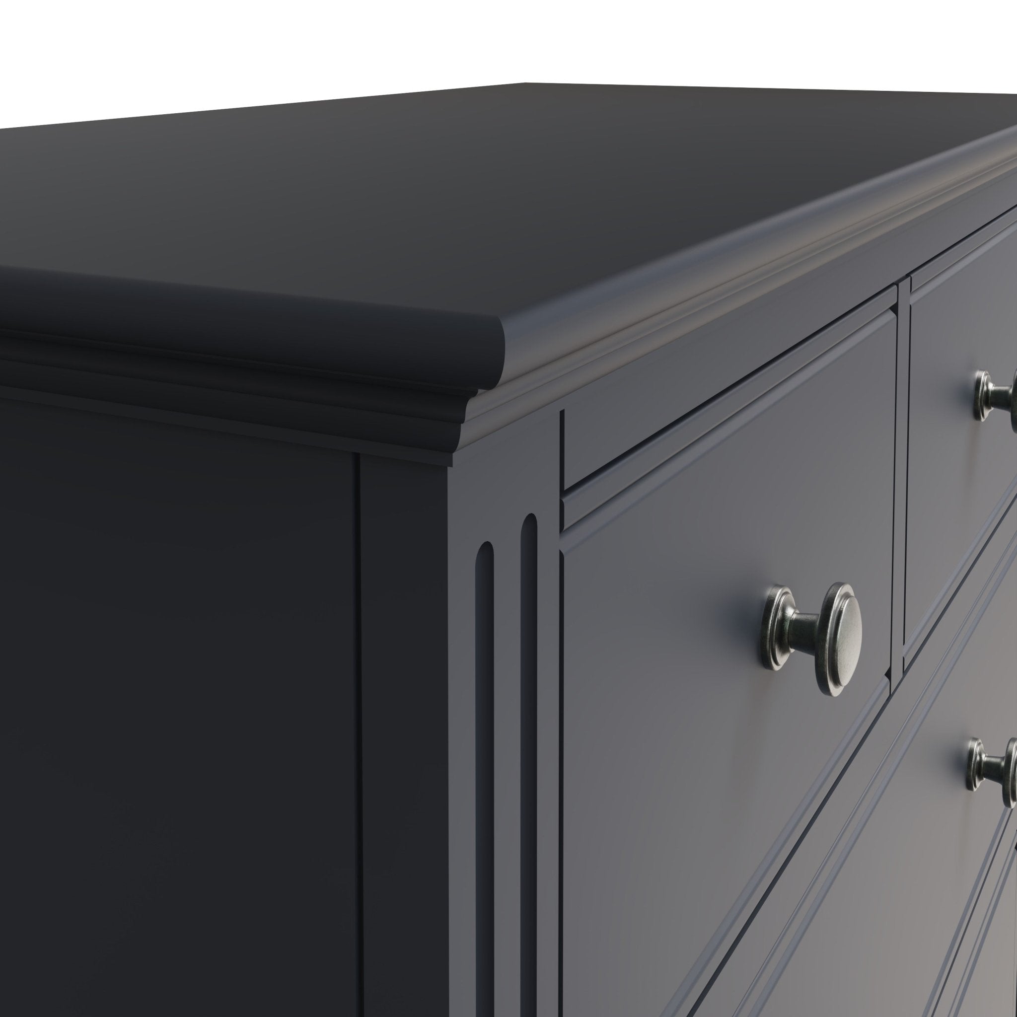 Henley Midnight Grey 2 Over 3 Chest of Drawers - Duck Barn Interiors