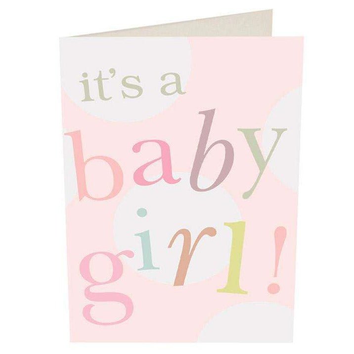 It's A Baby Girl! Card - Duck Barn Interiors