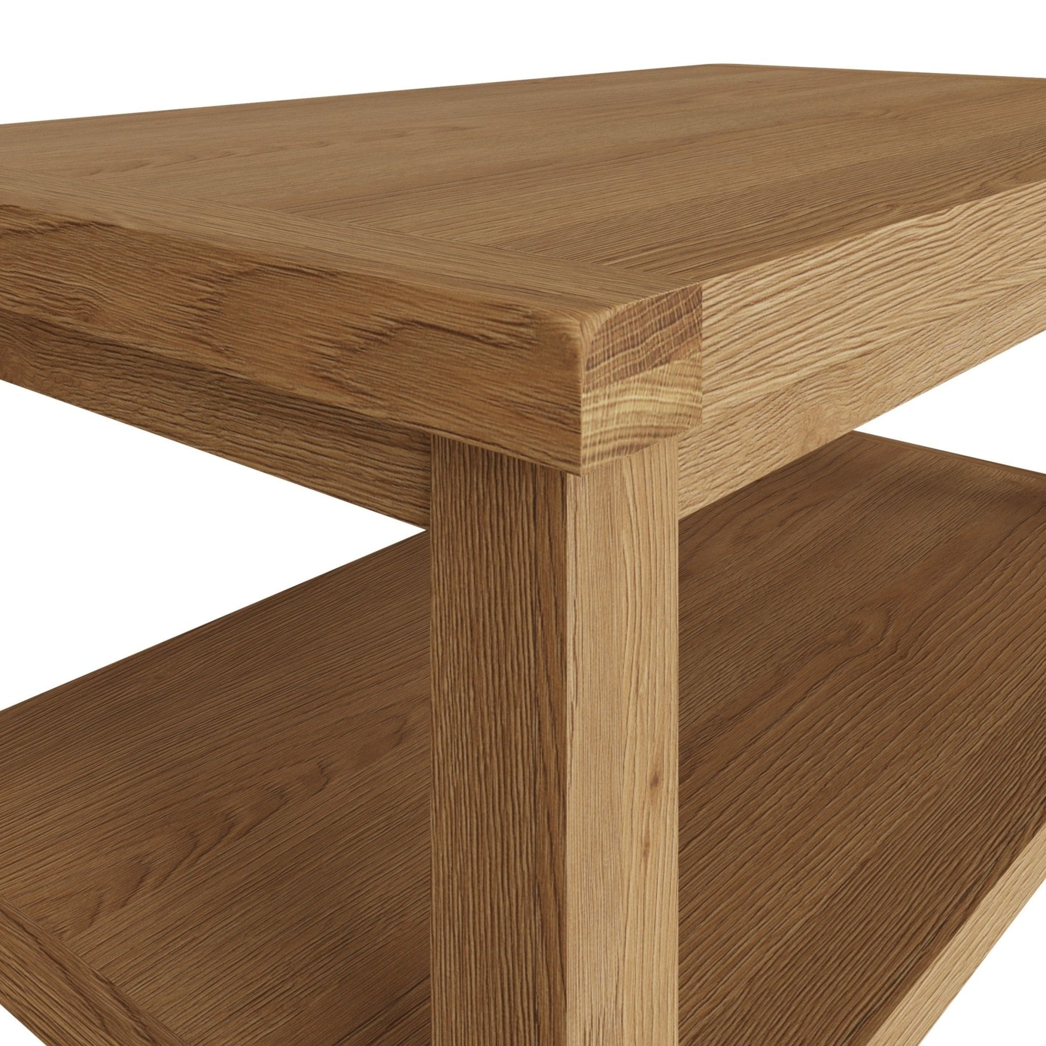 Kirdford Oak Coffee Table with Low Shelf - Duck Barn Interiors