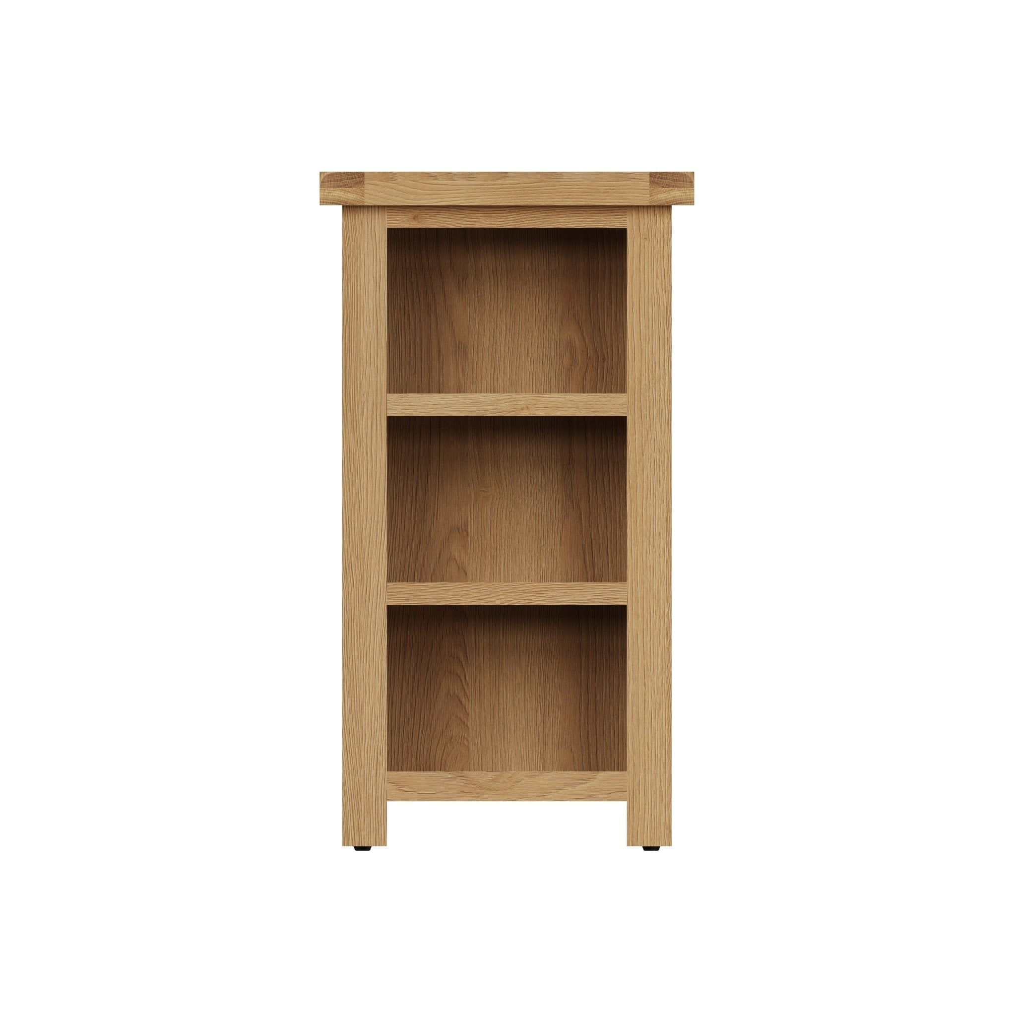 Kirdford Oak Small Narrow Bookcase - Duck Barn Interiors