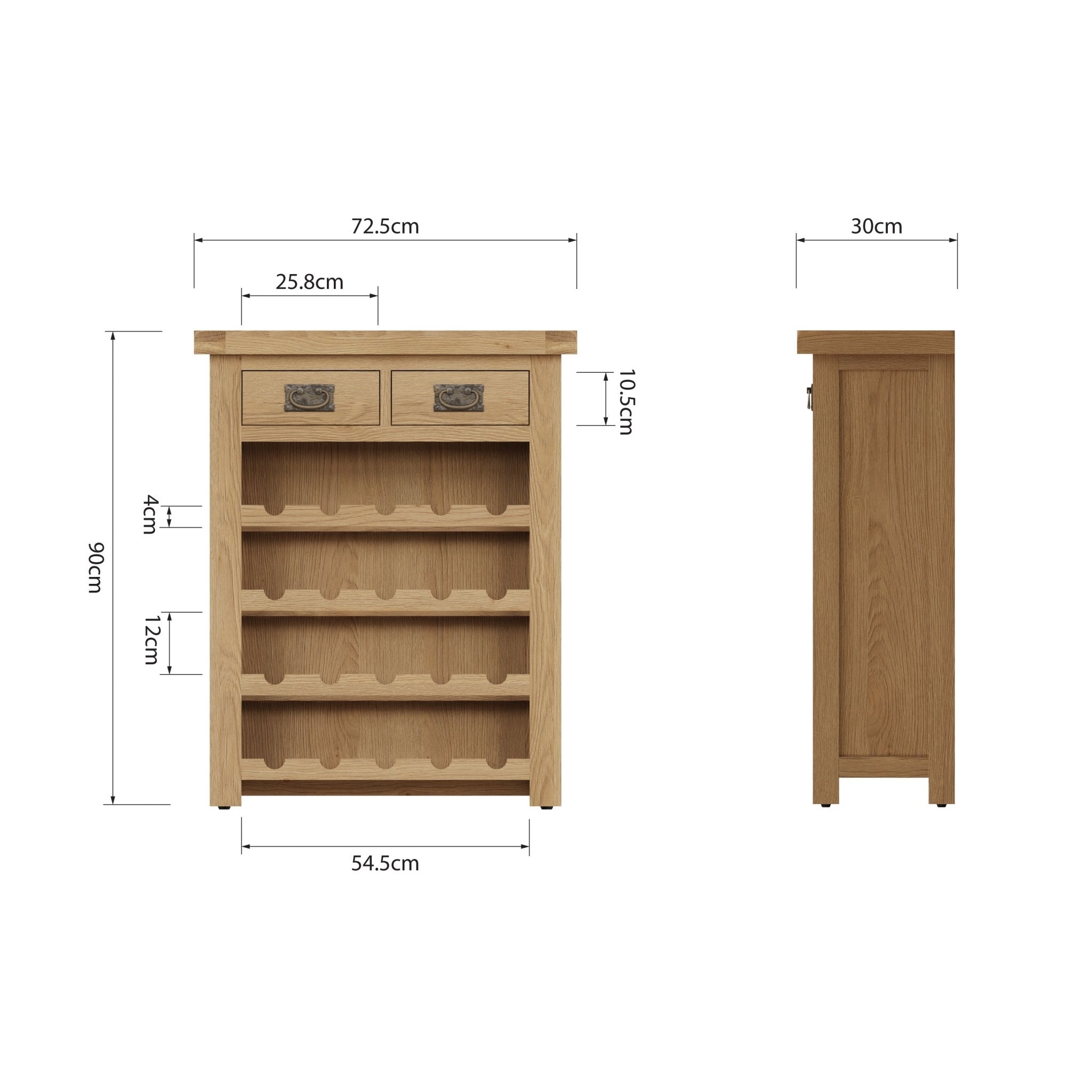 Kirdford Oak Wine Cabinet - Duck Barn Interiors