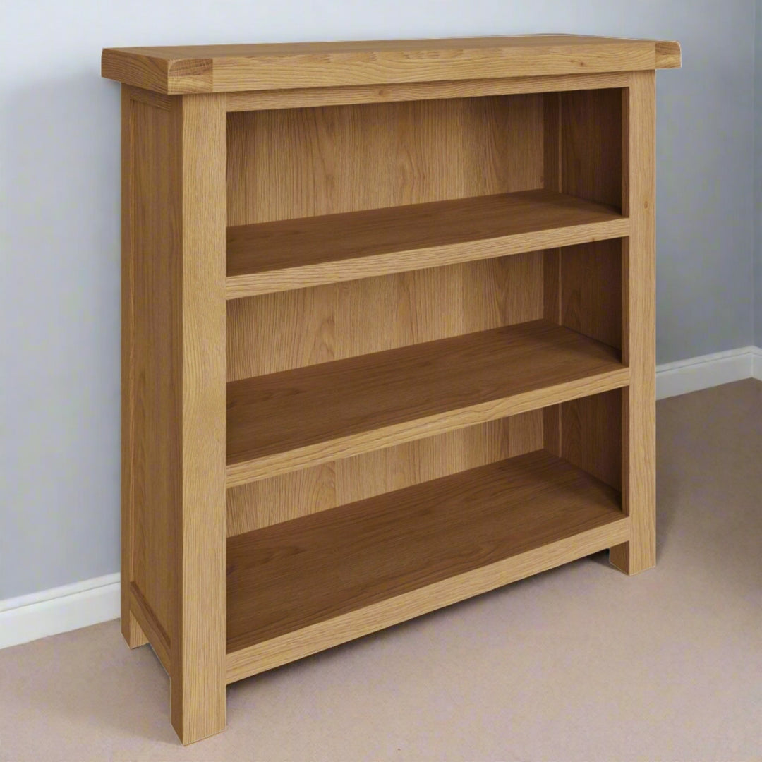 Kirdford Oak Wooden Small Bookcase – Duck Barn Interiors