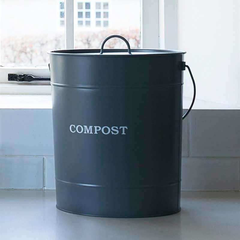 Large Compost Bin - Charcoal Grey - Duck Barn Interiors