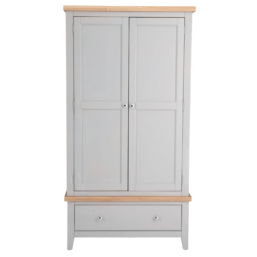 Loxhill Grey 2 Door Wardrobe11 - Duck Barn Interiors