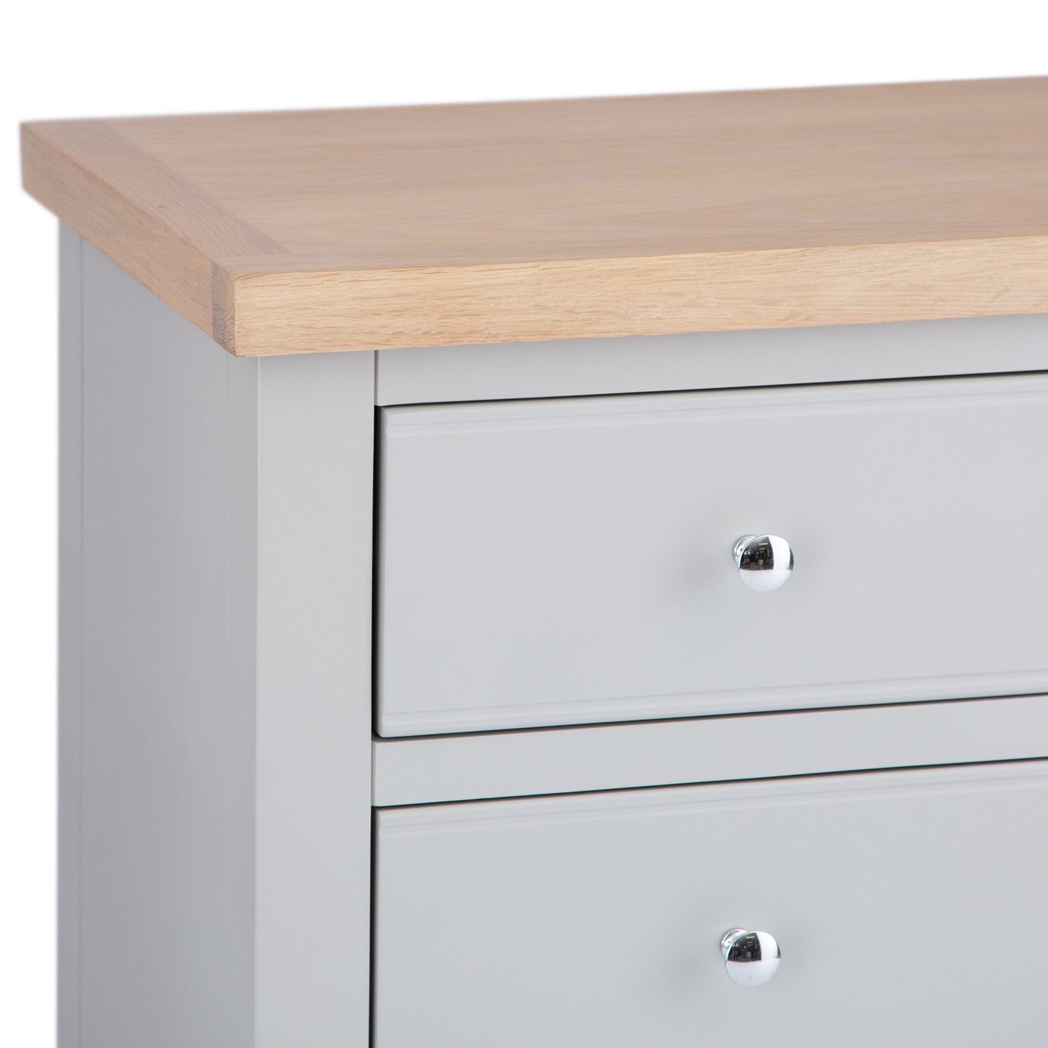 Loxhill Grey 2 Over 3 Chest of Drawers - Duck Barn Interiors