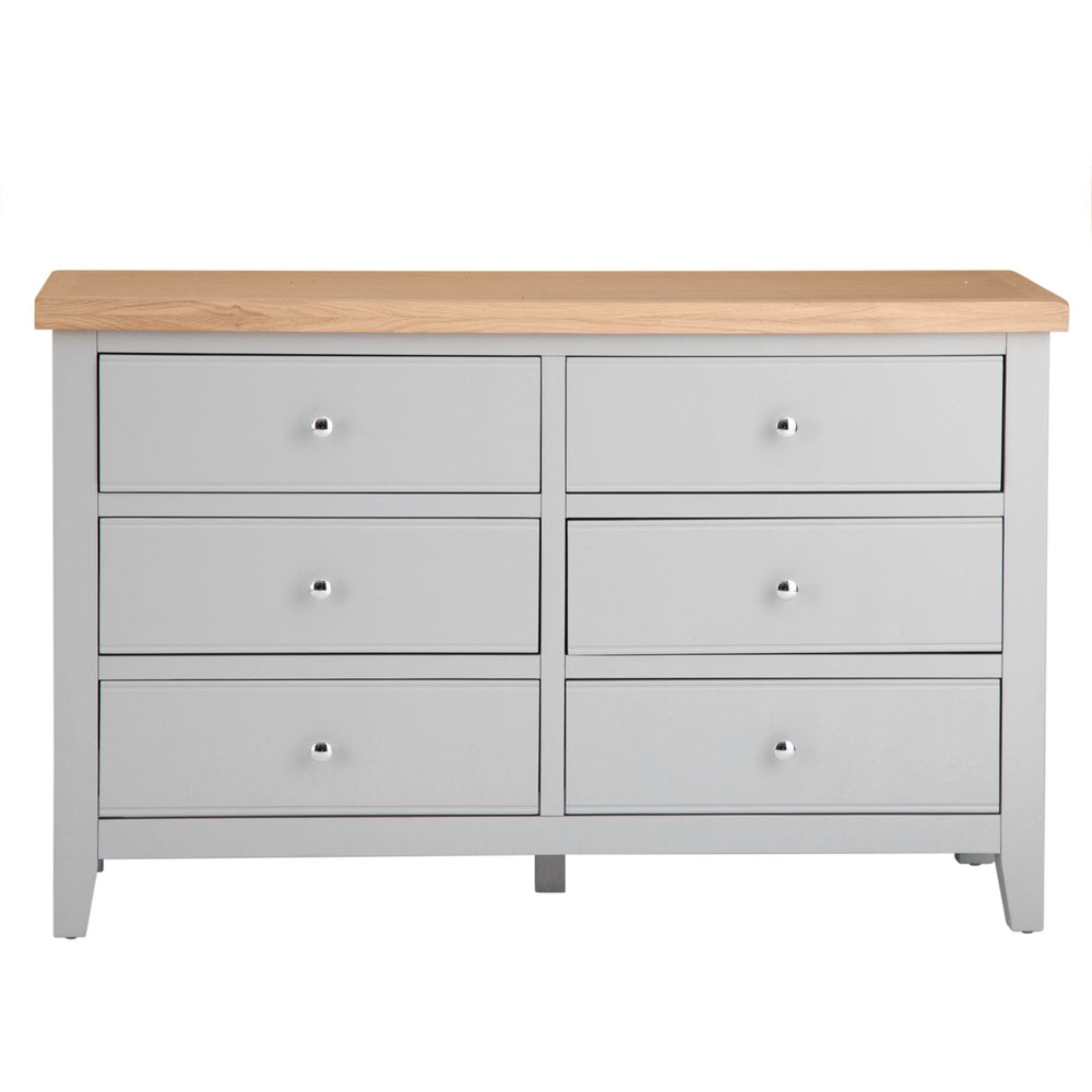 Loxhill Grey 6 Drawer Chest4 - Duck Barn Interiors