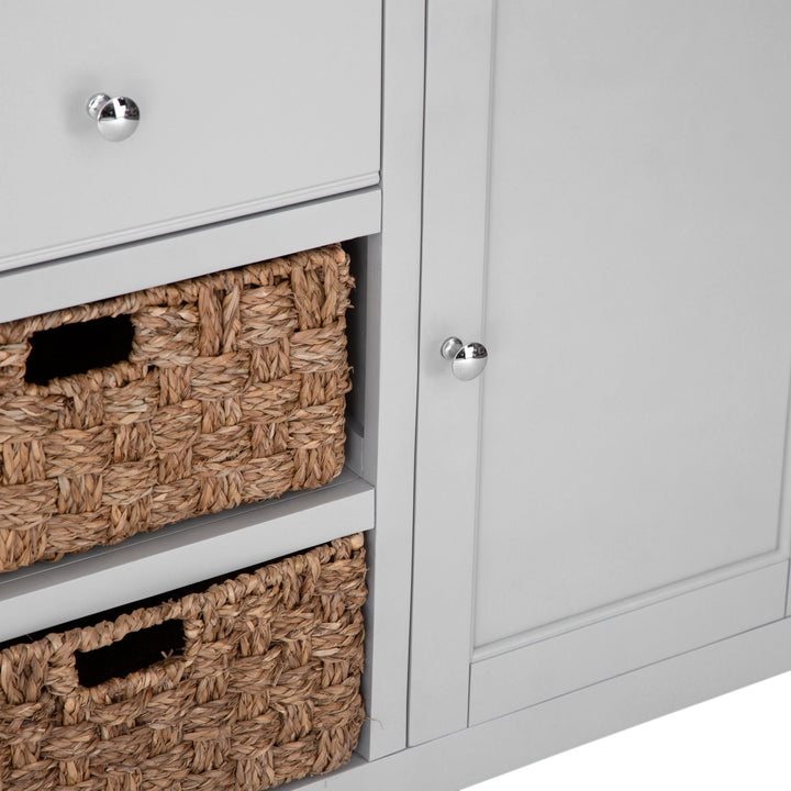 Loxhill Grey Large Sideboard3 - Duck Barn Interiors