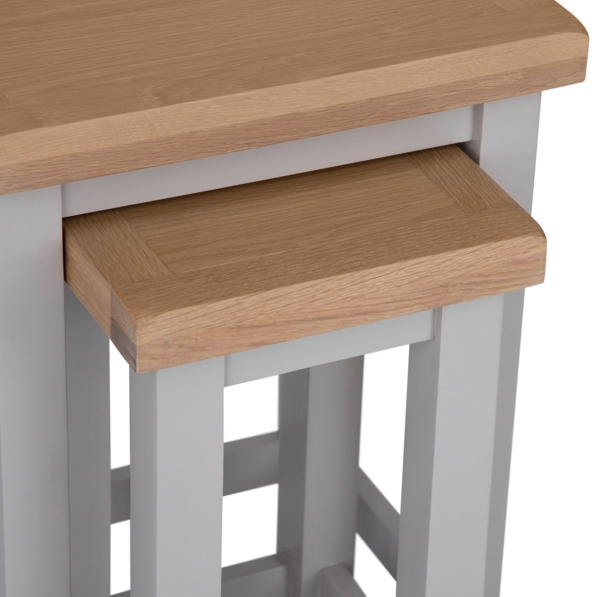 Loxhill Grey Nest of 2 Tables - Duck Barn Interiors