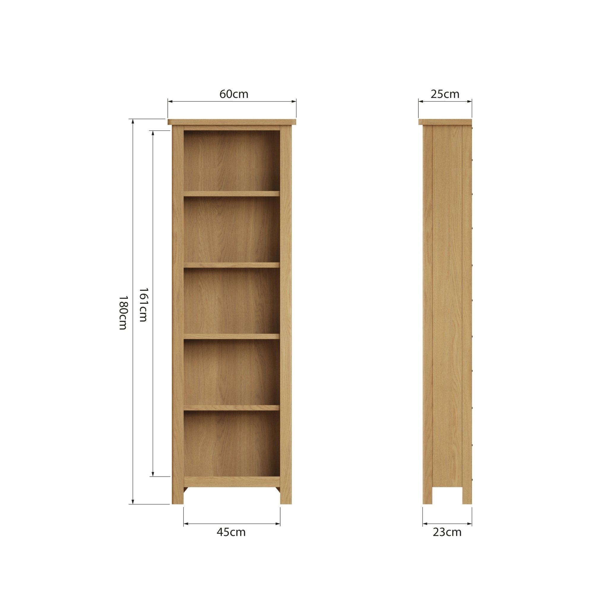 Loxwood Oak Large Bookcase - Duck Barn Interiors