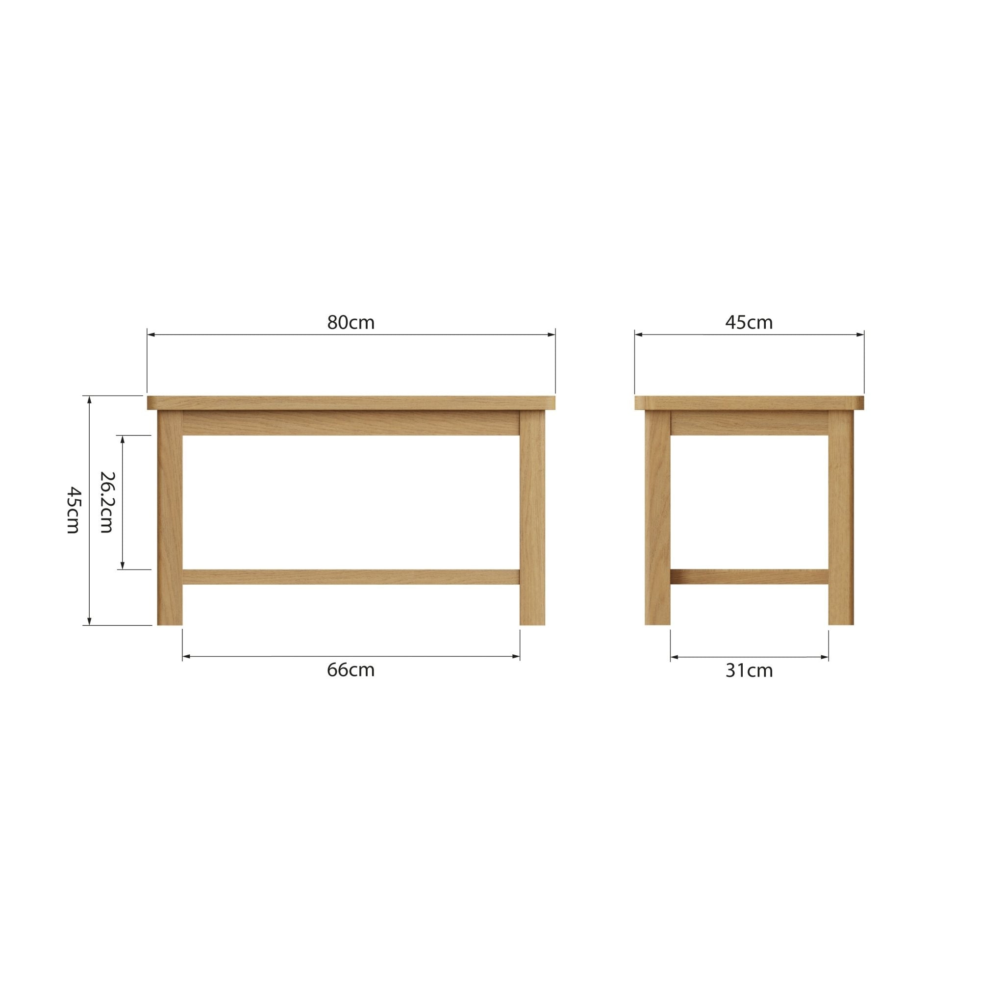 Loxwood Oak Small Coffee Table - Duck Barn Interiors