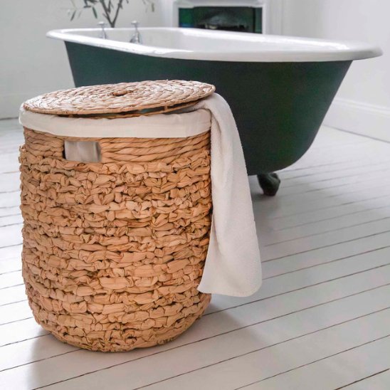 Milborne Woven Laundry Basket - Duck Barn Interiors