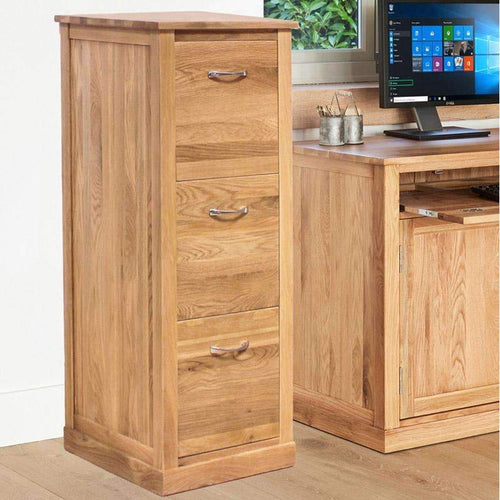 Mobel Oak 3 Drawer Filing Cabinet