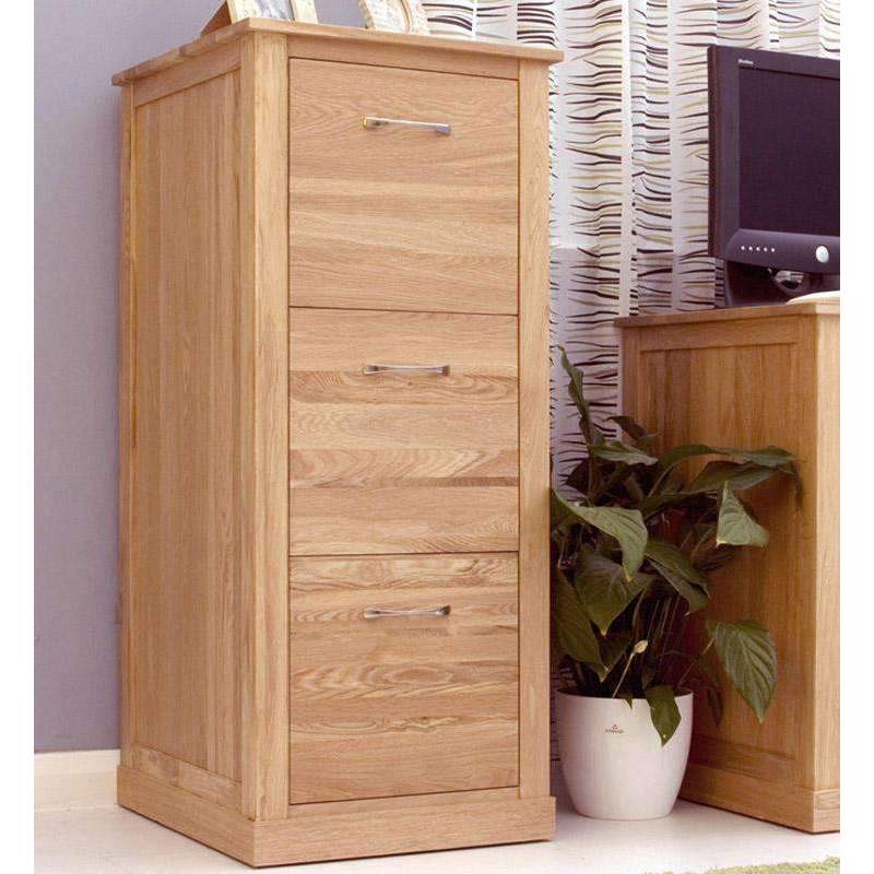 Mobel Oak 3 Drawer Filing Cabinet - Duck Barn Interiors