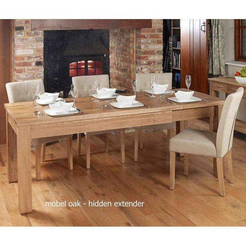 Mobel Oak Extending Dining Table (Seats 6-8) - Duck Barn Interiors