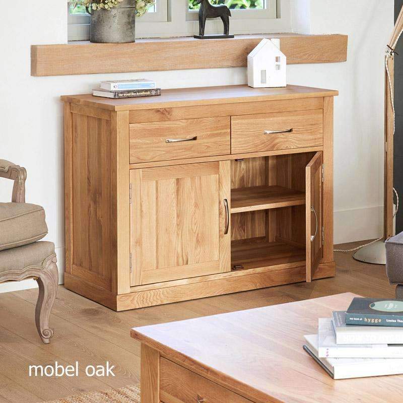 Mobel Oak Small Compact Sideboard - Duck Barn Interiors