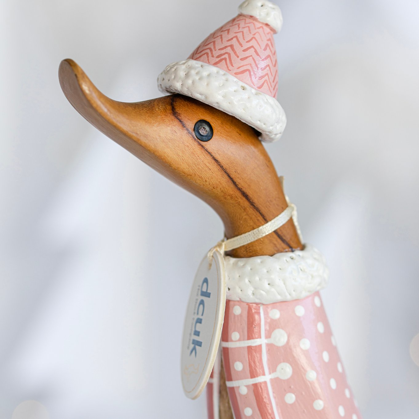 Nordic Blush Pink Christmas Cape Duckling - Duck Barn Interiors